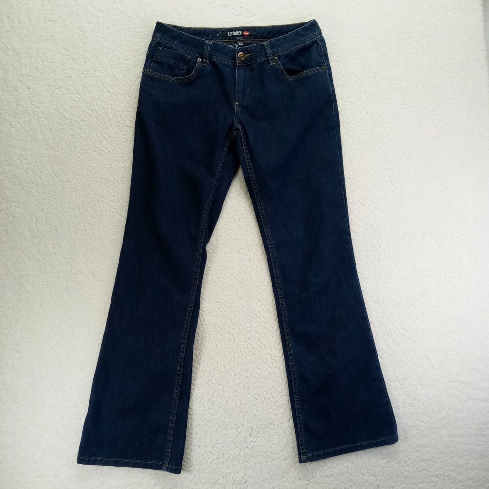 Lee‎ Cooper Jeans Womens 30 Bootcut Stretch Cotton Blend Denim Dark